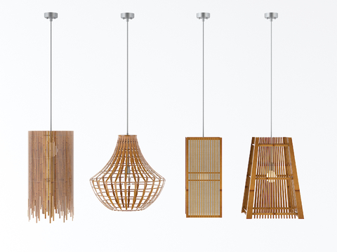 Quiet bamboo chandelier