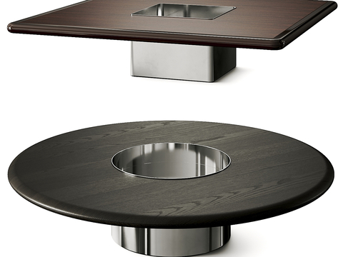 Minotti Helene Round Coffee Table Square Coffee Table