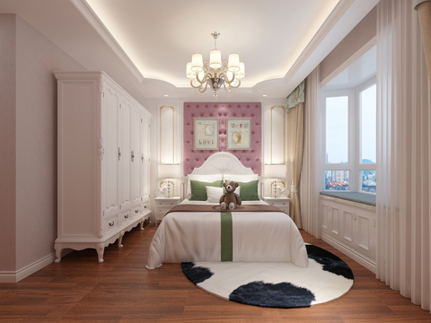 European Classical Bedroom Second Bedroom Girl Room