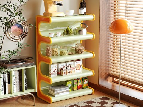 Cream Shelf Sideboard