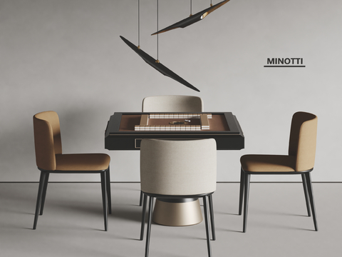 molteni modern mahjong tables and chairs