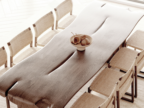 Quiet Wind Dining Table and Chair Wooden Table