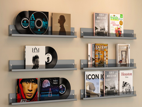 Modern Bookshelf Magazine Rack