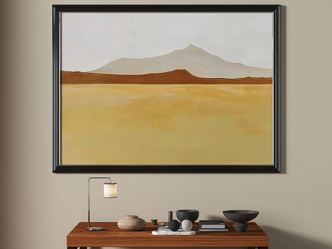 Mid-century Style oil painting landscape painting decorative painting