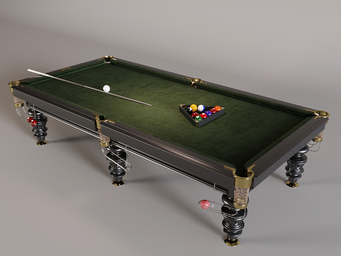 Modern billiard table pool cue