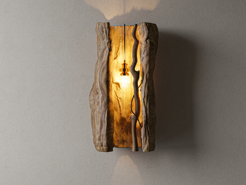 Log Style wall lamp