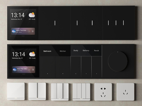 Intelligent switch control panel switch socket