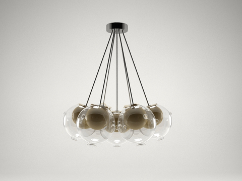 Modern glass chandelier