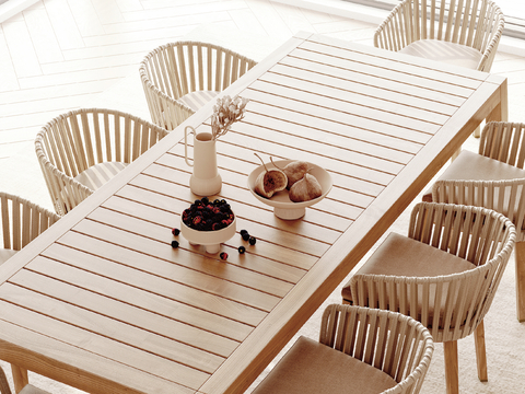 Modern outdoor tables and chairs