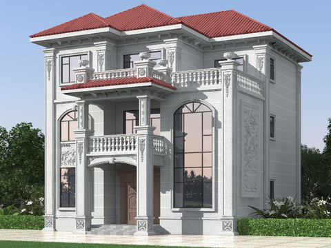 European-style single-family villa appearance