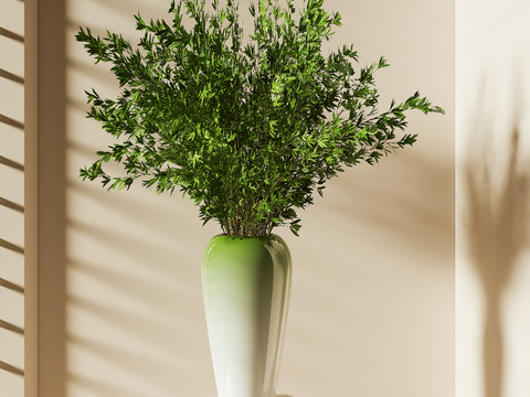 Vase Flower Art Flower Arrange Green Plant