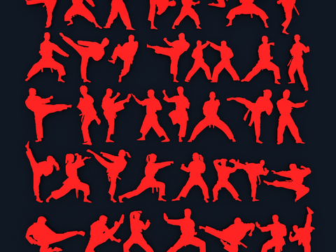 Martial Arts Taekwondo Silhouette