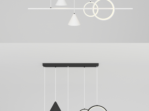 Modern minimalist chandelier long chandelier