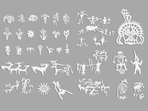 Embossed Wall Decorations Indian Elements Egyptian Elements