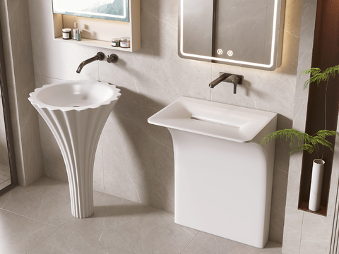 Modern Column Basin Table Basin Wash Basin