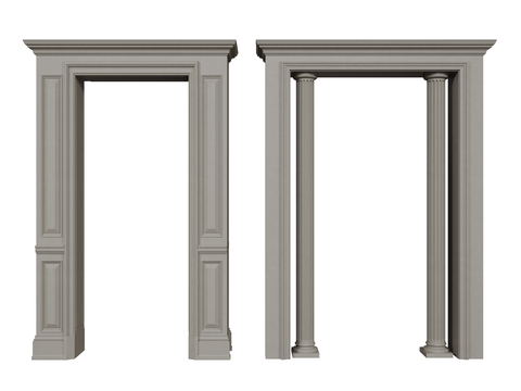 European-style door arch carved lintel arch opening