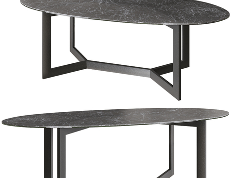 CERAGLASS Oval Dining Table