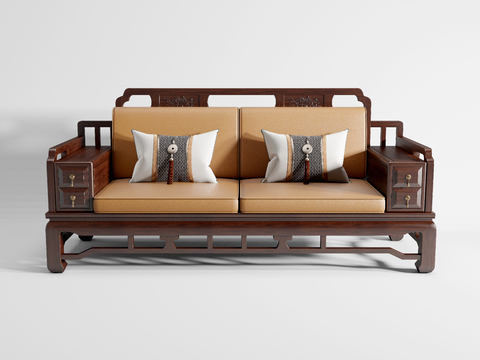 Chinese-style double sofa