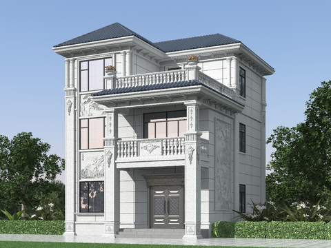 European-style single-family villa appearance