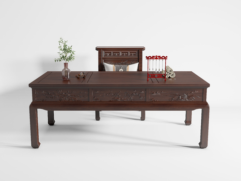 Chinese solid wood desk