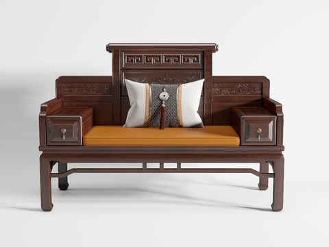 Neo-Chinese Style Master Chair Sofa Chair Single Sofa