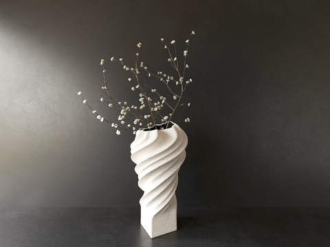 French Vase Flower Art Dead Branches