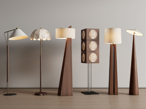 Middle style floor lamp