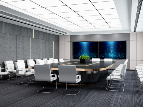 Modern large conference room