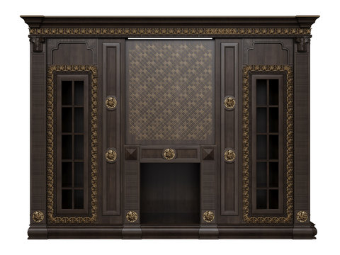 French-style fireplace cabinet decorative cabinet