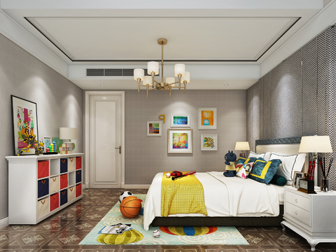 Modern Duplex Bedroom Mix and Match kids Bedroom