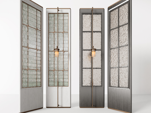 Water pattern glass partition wire glass partition