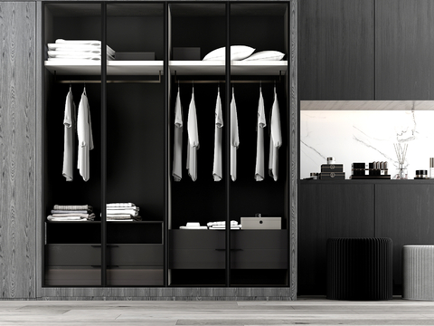 High-grade gray cloakroom