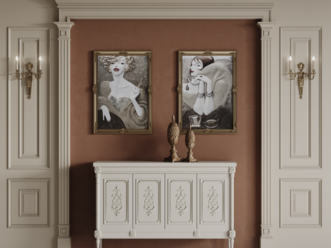 French wainscot wall dado