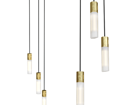 Tala round tube chandelier