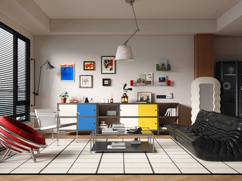 Post-modern living room