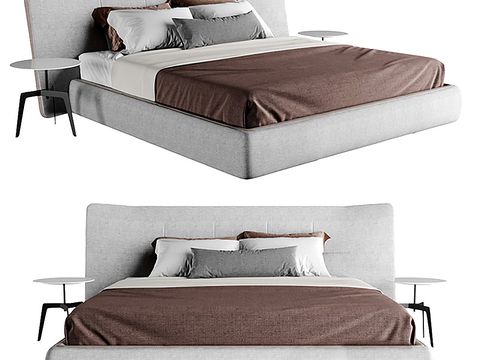 Minimalist double bed