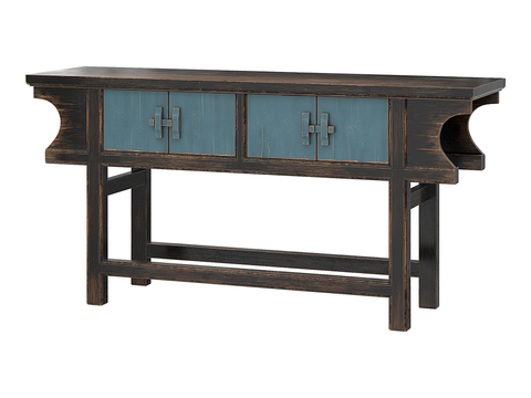 Neo-Chinese Style End View Cabinet Entrance Cabinet