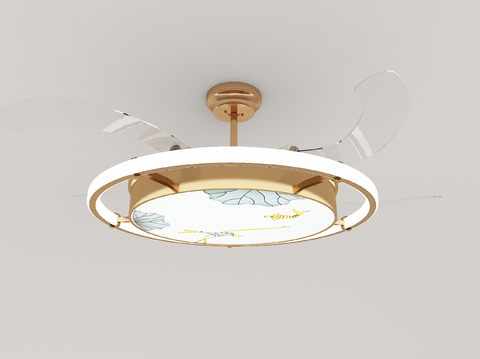 Neo-Chinese Style Ceiling Fan Light Fan Light