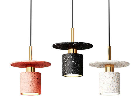 Modern terrazzo chandelier