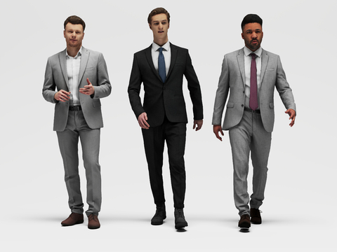 Business Male Characters Workplace Characters Suit Characters