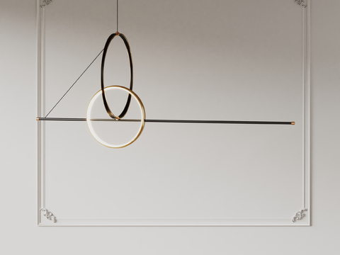 poliform strip chandelier