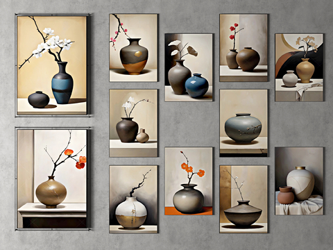 New Chinese Zen Hanging Paintings Hallway Hanging Paintings Living Room Hanging Paintings