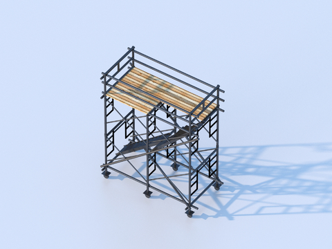 Construction scaffold truss storage rack