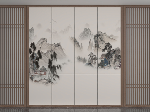 New Chinese Wall landscape background