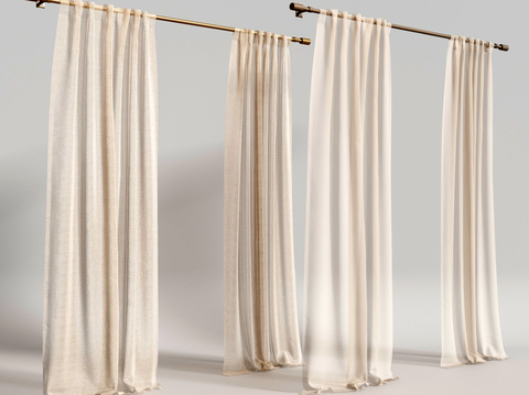 Quiet Curtain Cloth Curtain Curtain Rod