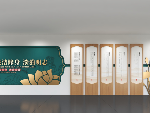 Chinese culture wall display wall publicity column Wall