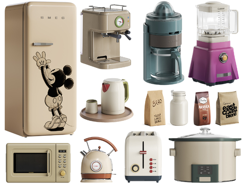 Kitchen Appliances Coffee Machine Bread Maker Microwave