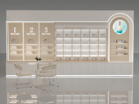 Beauty Counter Cosmetics Display Cabinet