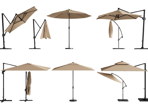 Modern Outdoor Sunshade Awning Sun Umbrella Folding Umbrella