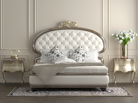 European-style double bed